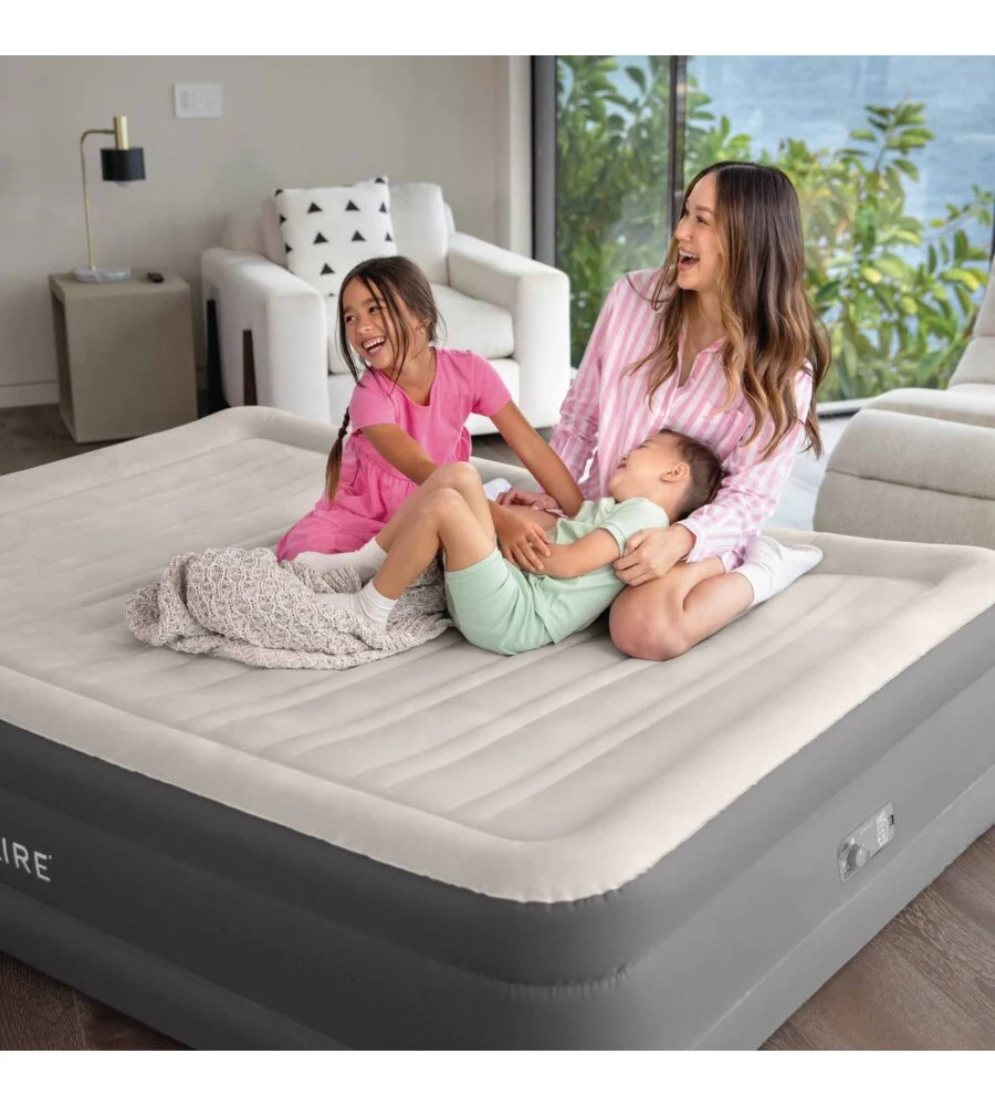 MATERASSO MATRIMONIALE GONFIABILE INTEX "TRUAIRE COMFORT PLUSH" MARRONE 152X203X46 CM - COD. 64036